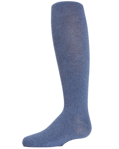 Girl's Soft Pima Cotton Opaque Tights : Color: Light Denim