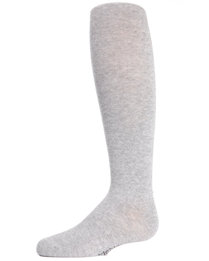 Girl's Soft Pima Cotton Opaque Tights : Color: Light Gray