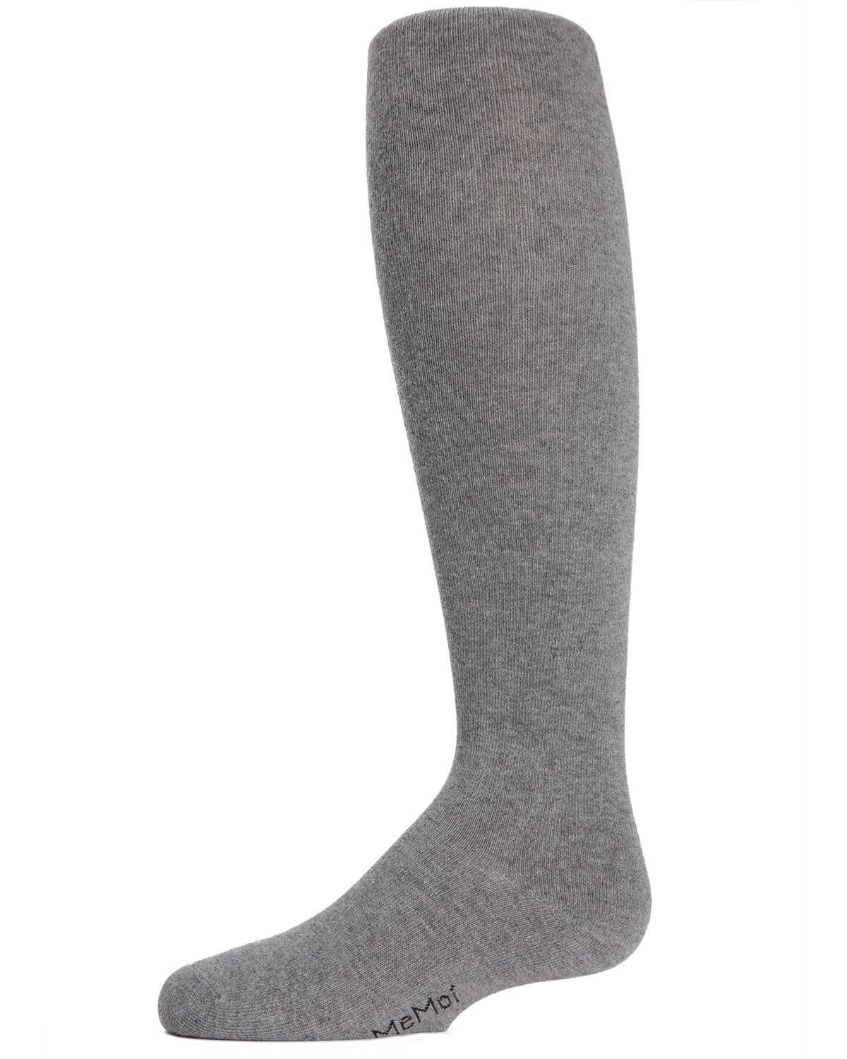 Girl's Soft Pima Cotton Opaque Tights : Color: Medium Gray