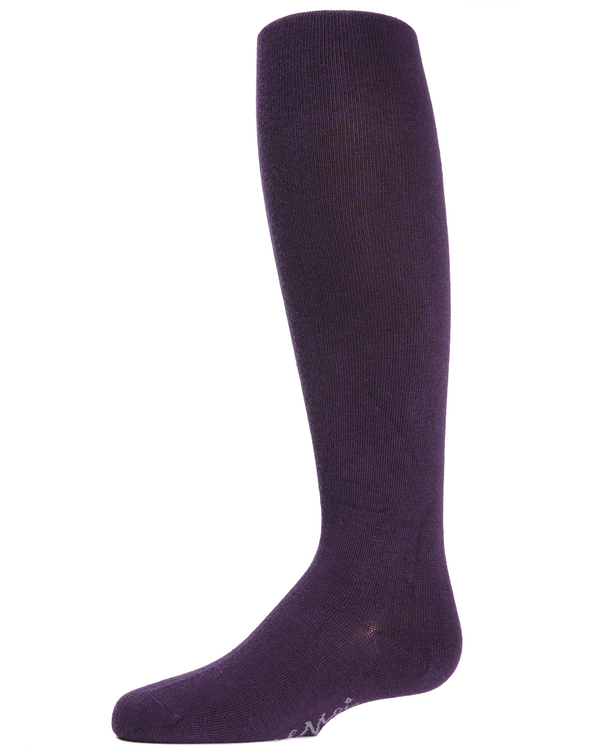 Girl's Soft Pima Cotton Opaque Tights : Color: Mysterioso