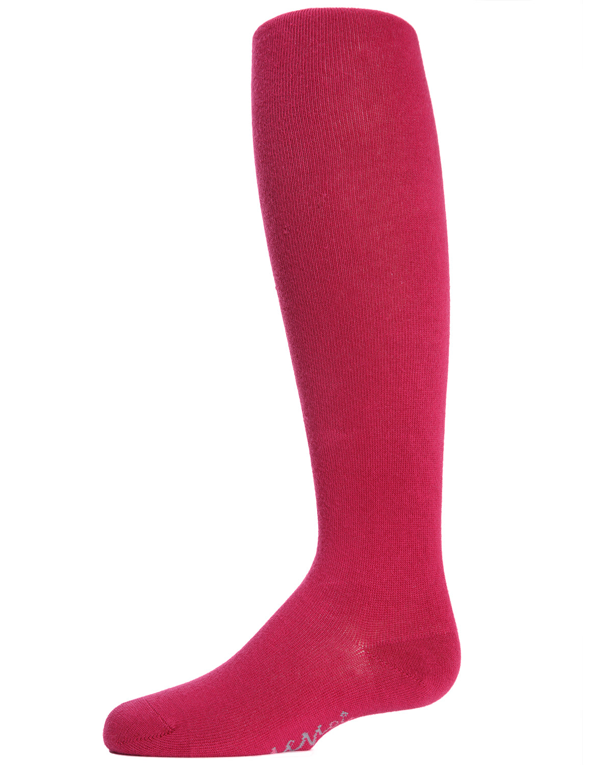Girl's Soft Pima Cotton Opaque Tights : Color: Red Bud