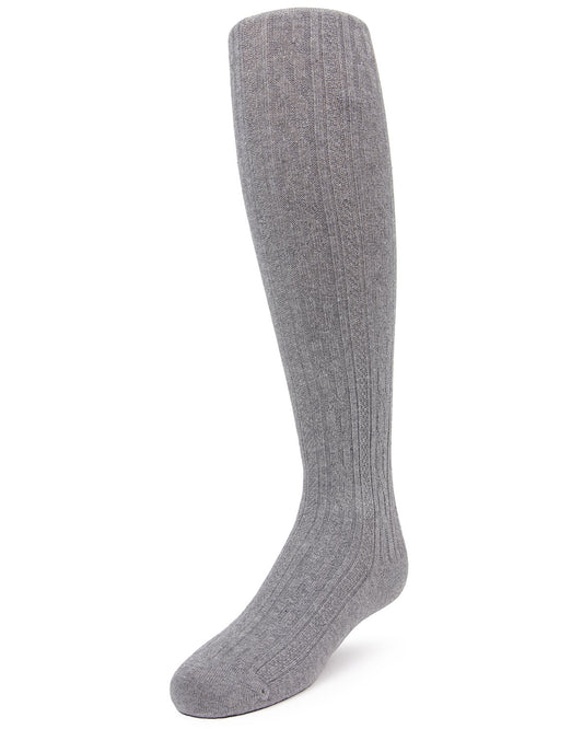 Cotton Cable Knit Girls Tights : Color: Light Gray