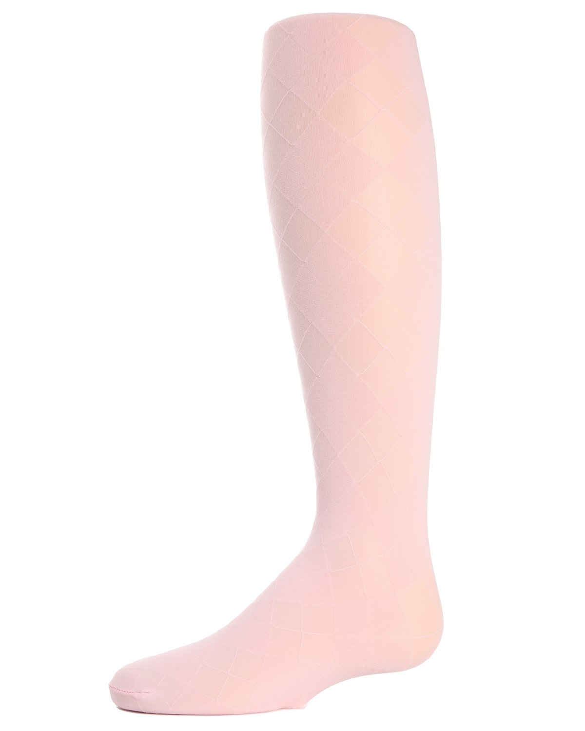 Girls' Sheer Argyle Nylon Tights : Color: Pink