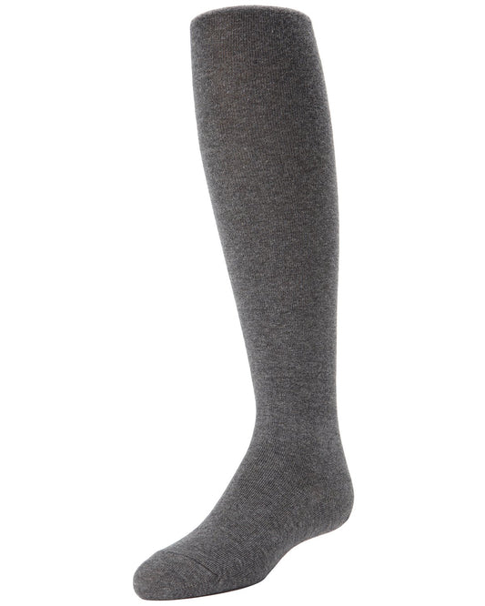 Girls Cotton Blend Opaque Sweater Tights : Color: Charcoal Heather