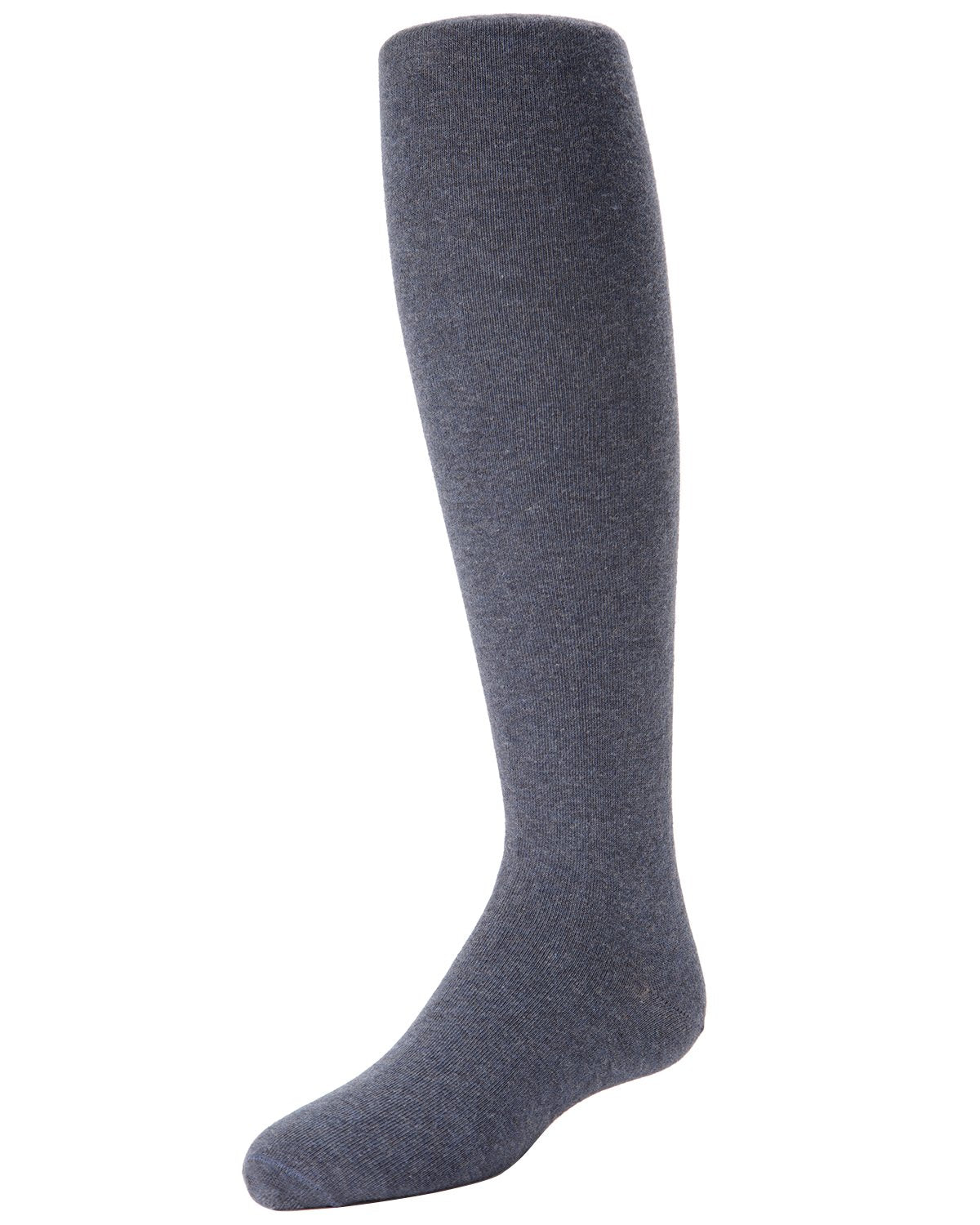 Girls Cotton Blend Opaque Sweater Tights : Color: Dark Denim Heather