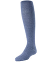 Girls Cotton Blend Opaque Sweater Tights : Color: Light Denim Heather