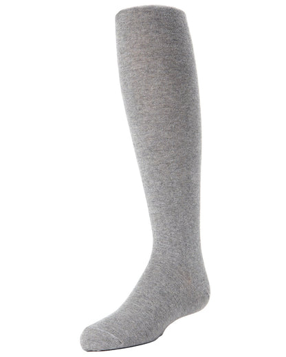 Girls Cotton Blend Opaque Sweater Tights : Color: Light Gray Heather