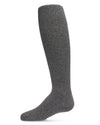 Girls' Thin Ribbed Cotton Tights : Color: Charcoal