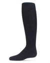 Thin Ribbed Speckled Cotton Tights : Color: Navy