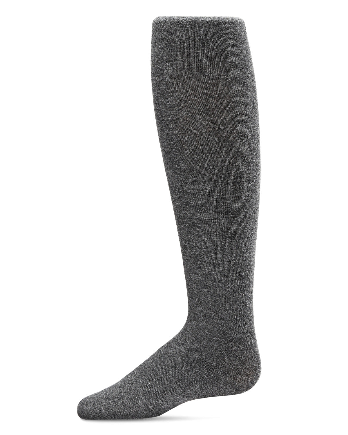 Girls' Supreme Cotton Blend Non-Pilling Opaque Tights : Color: Dark Gray Heather
