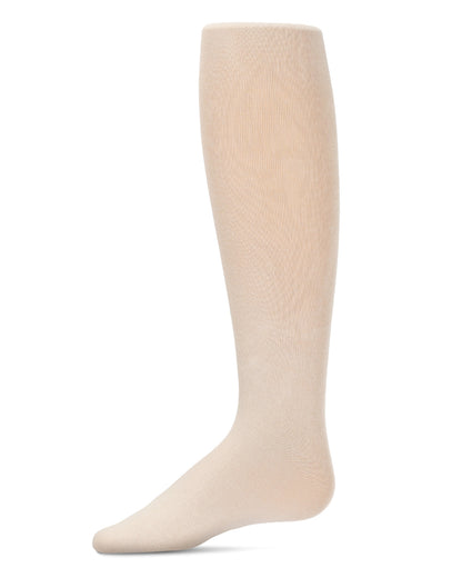 Girl's Soft Pima Cotton Opaque Tights : Color: Latte