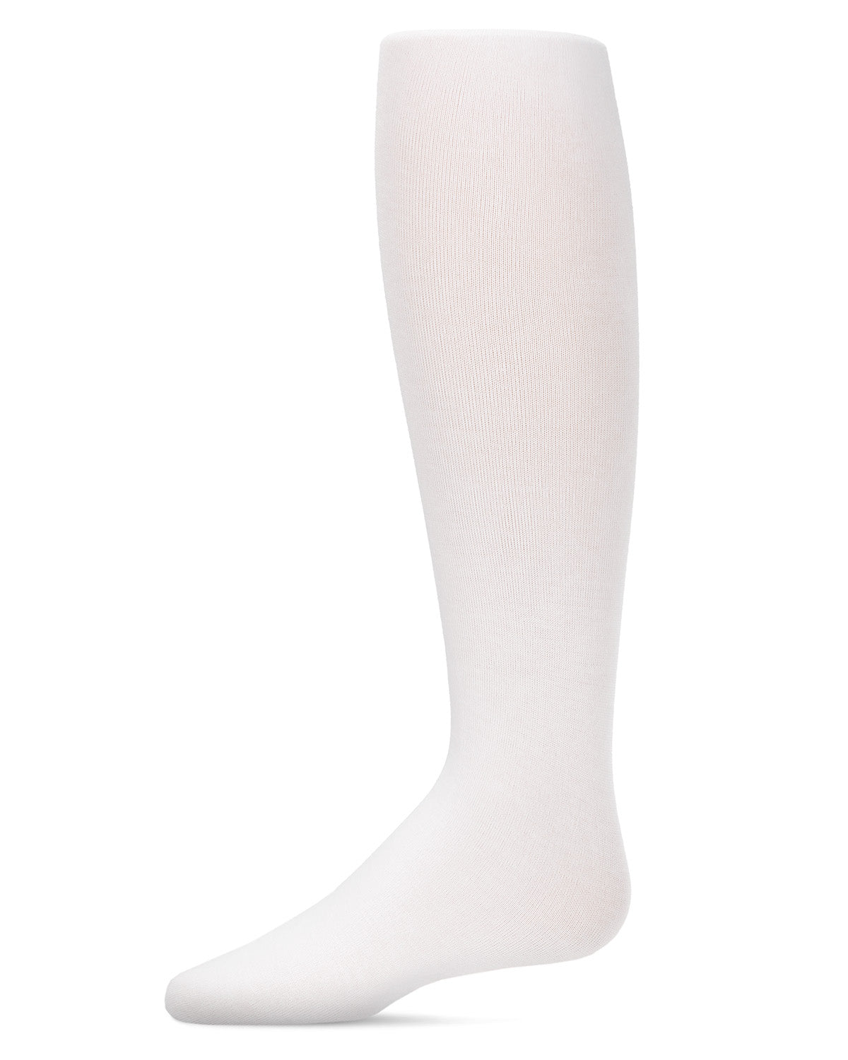 Girls' Supreme Cotton Blend Non-Pilling Opaque Tights : Color: White