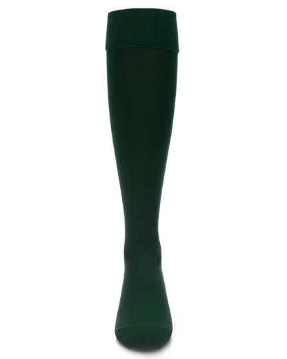 Girls' Cuffed Opaque Knee High Socks : Color: White