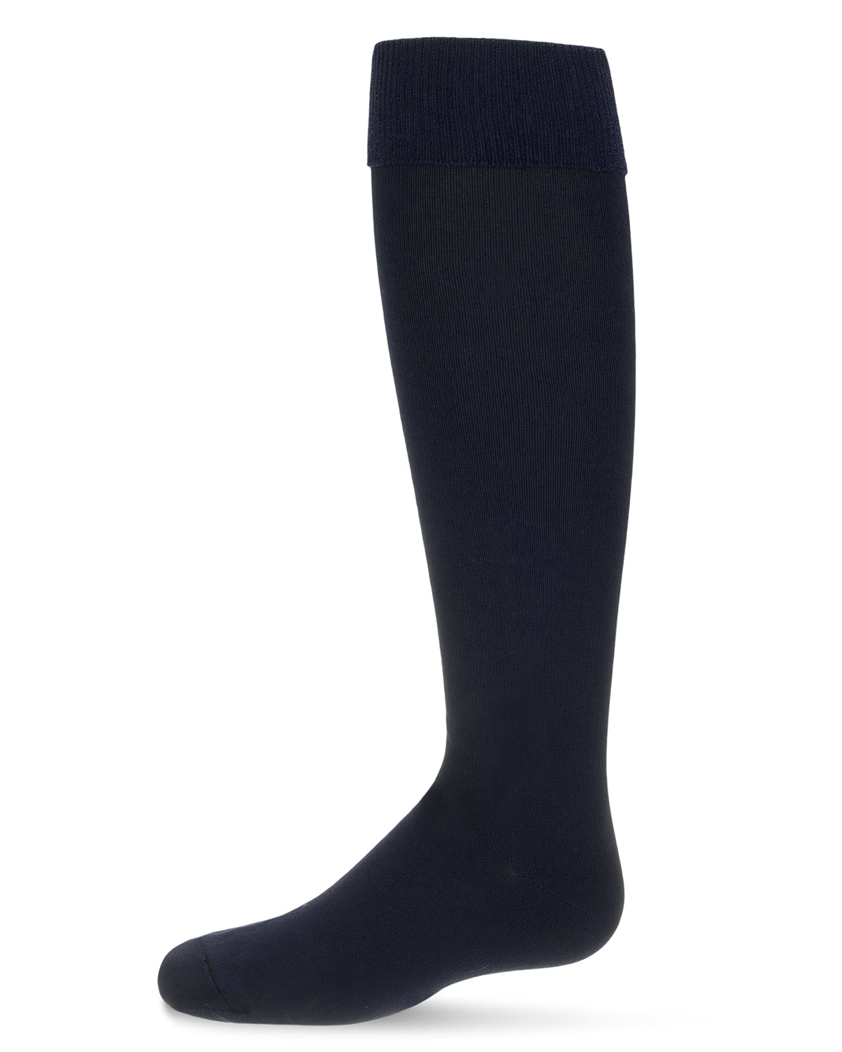 Girls' Cuffed Opaque Knee High Socks : Color: Navy