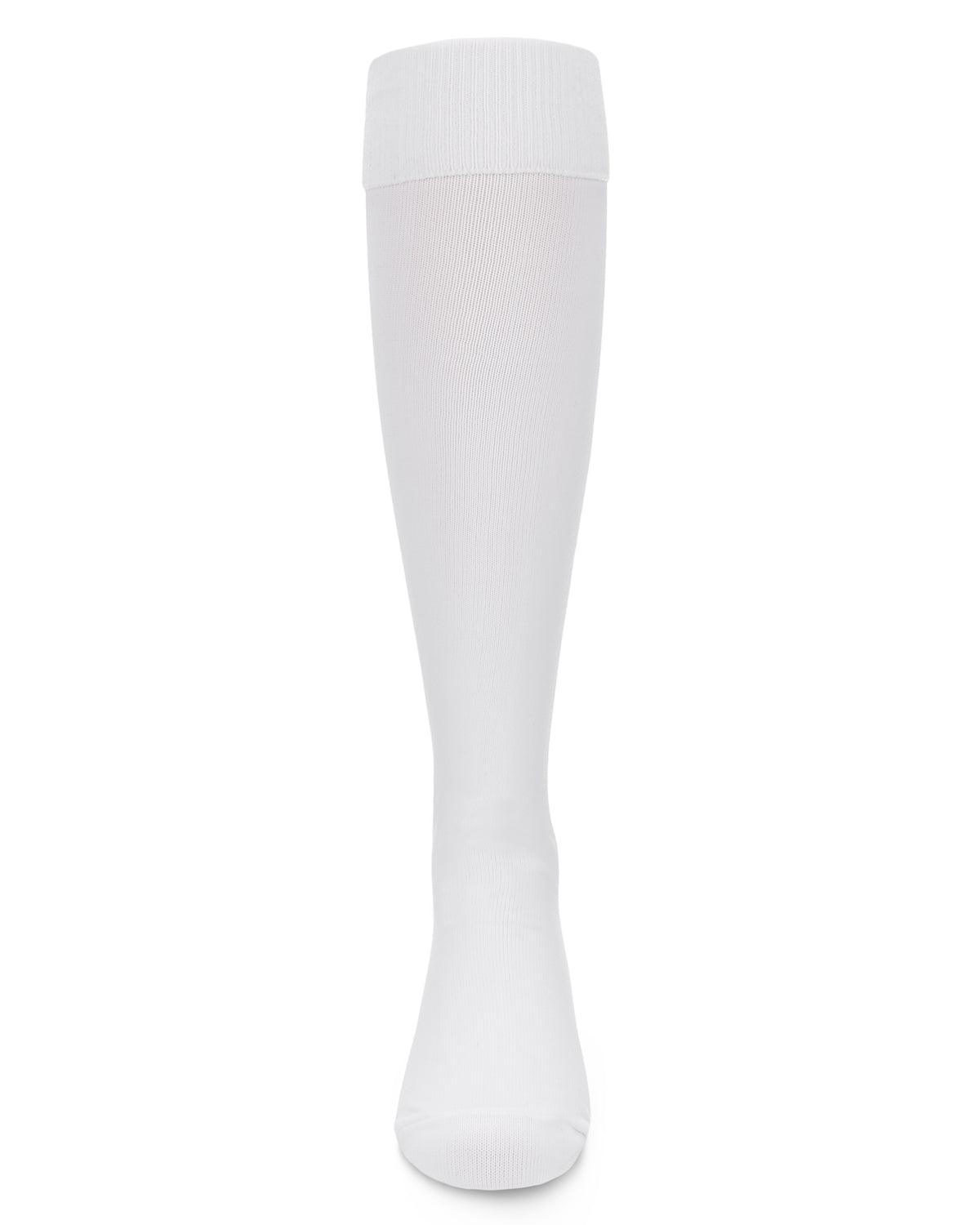 Girls' Cuffed Opaque Knee High Socks : Color: White