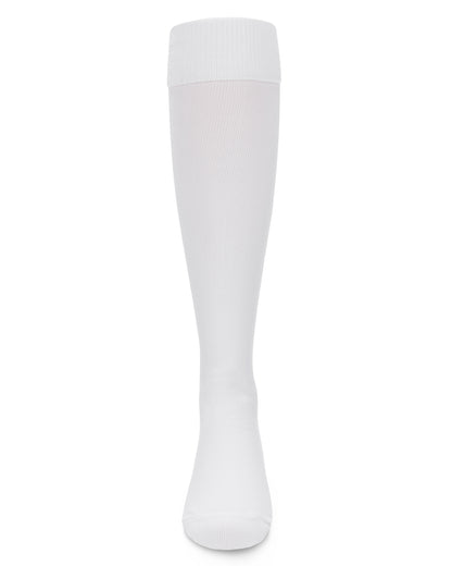 Girls' Cuffed Opaque Knee High Socks : Color: White