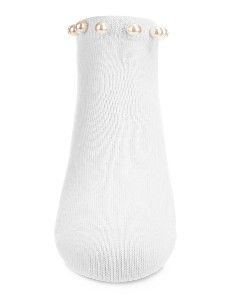 Pretty in Pearls Cotton Blend Anklet Socks