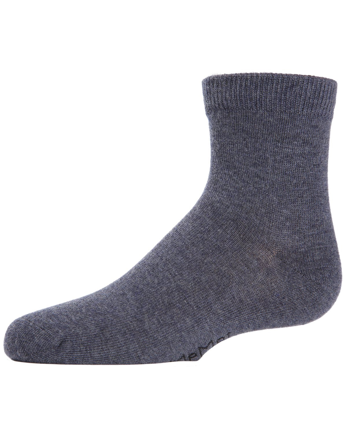 Unisex Basics Kids Cotton Blend Ankle Socks : Color: Dark Denim