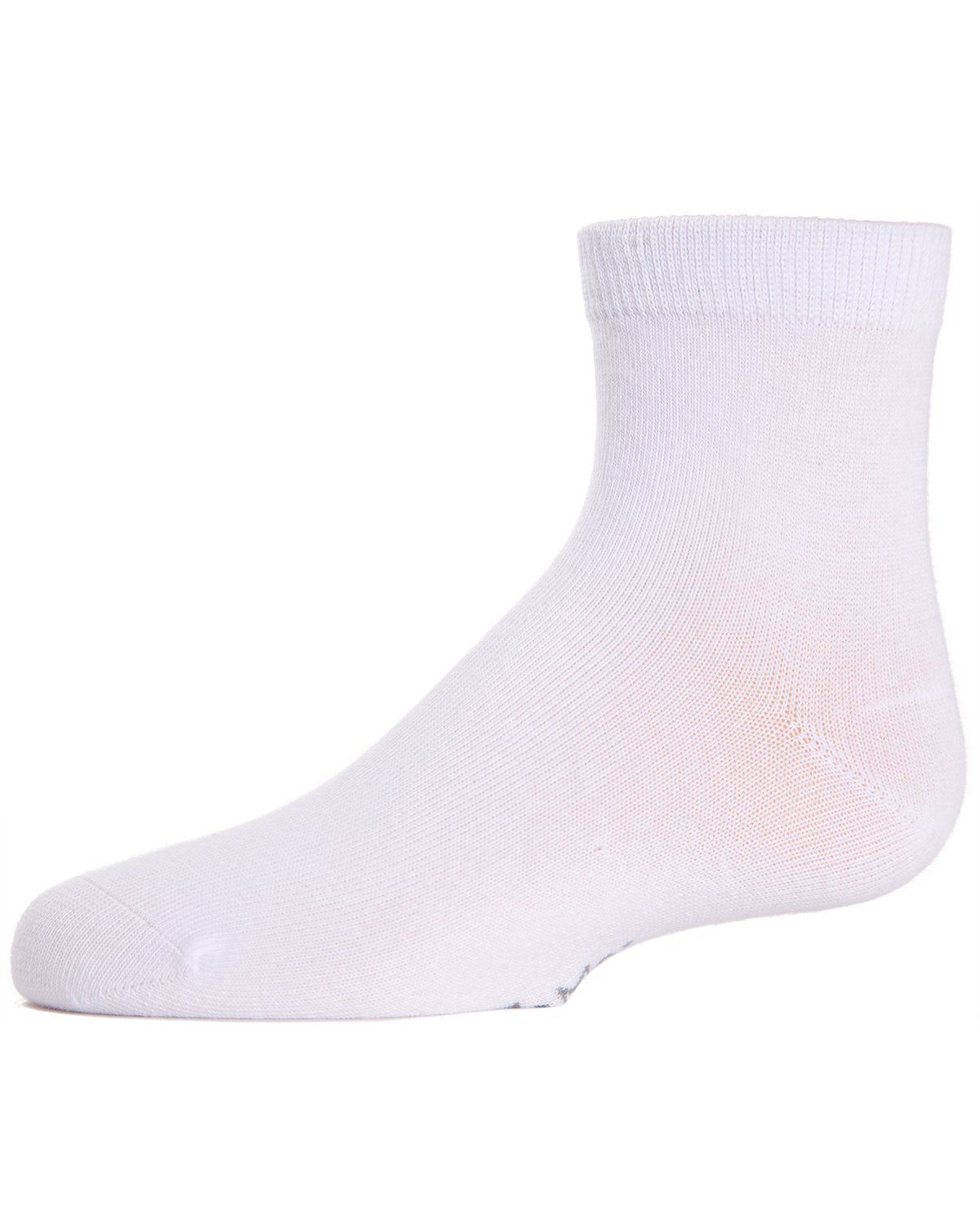 Unisex Basics Kids Cotton Blend Ankle Socks : Color: White