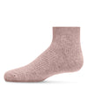 Thin Ribbed Cotton Kids Anklet Sock : Color: Blush