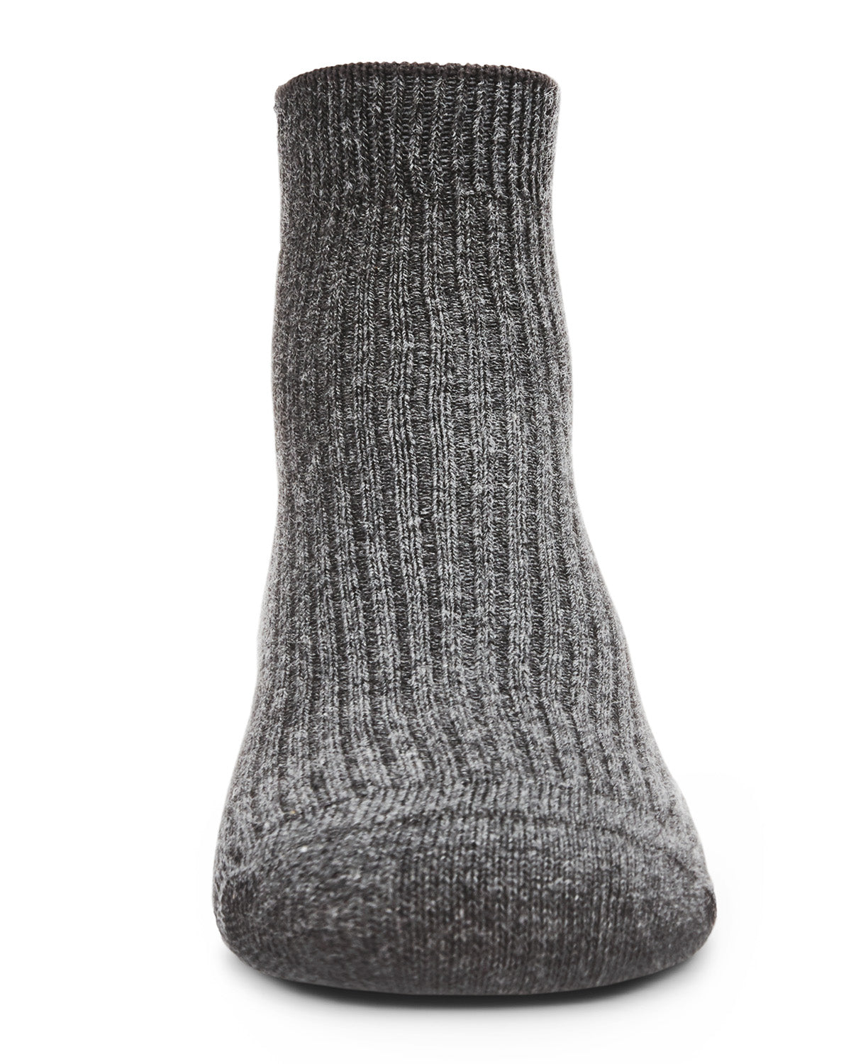 Thin Ribbed Cotton Kids Anklet Sock : Color: Black