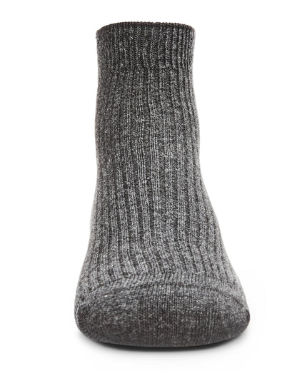 Thin Ribbed Cotton Kids Anklet Sock : Color: Black