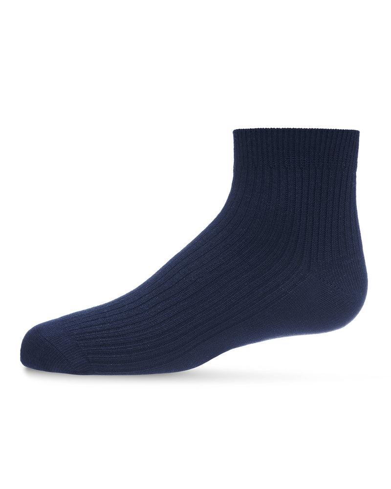 MeMoi Thin Ribbed Cotton Kids Anklet Sock