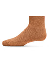 Thin Ribbed Cotton Kids Anklet Sock : Color: Toffee