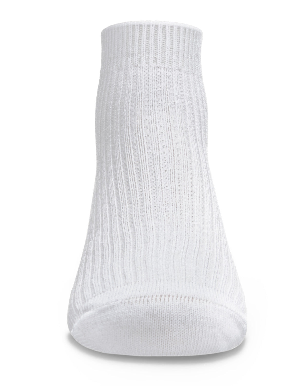 Thin Ribbed Cotton Kids Anklet Sock : Color: White
