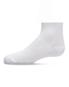 Thin Ribbed Cotton Kids Anklet Sock : Color: White