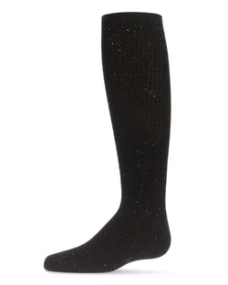 Thin Ribbed Speckled Knee High