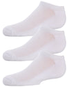 Unisex Kids No Show Sport Ankle Socks 3 Pack : Color: White/White/White