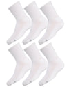 Unisex Crew Sport Socks 3-Pack : Color: White/White/White