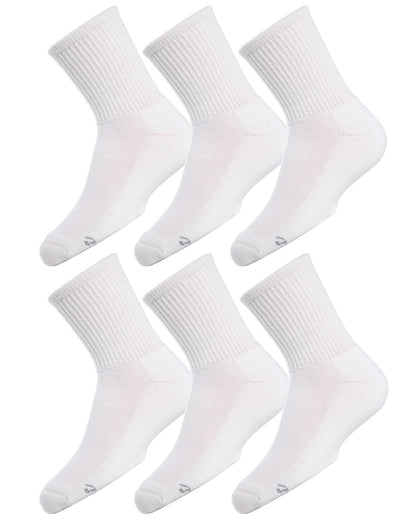Unisex Crew Sport Socks 3-Pack : Color: White/White/White
