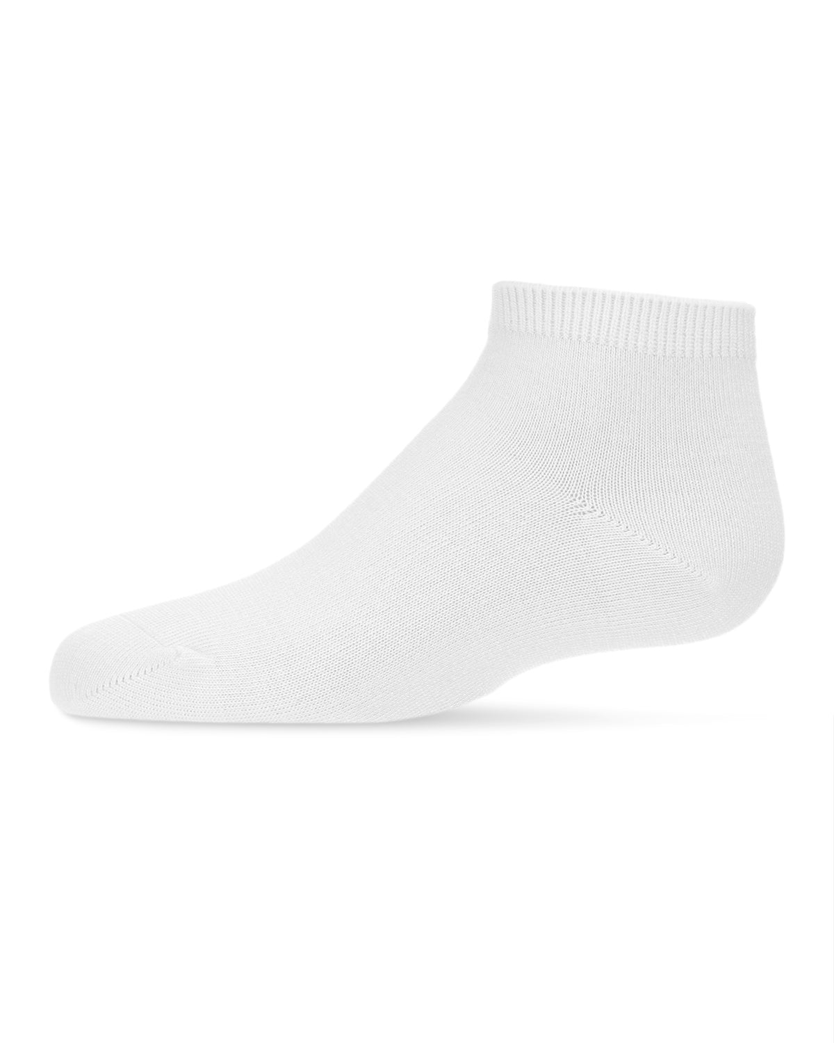 Children's Basic Soft Rayon from Bamboo Anklet Socks : Color: White