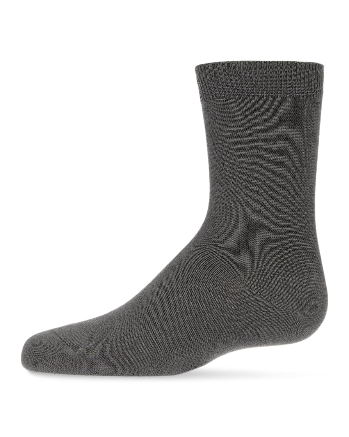 Children's Basic Soft Rayon from Bamboo Crew Socks : Color: Dark Gray