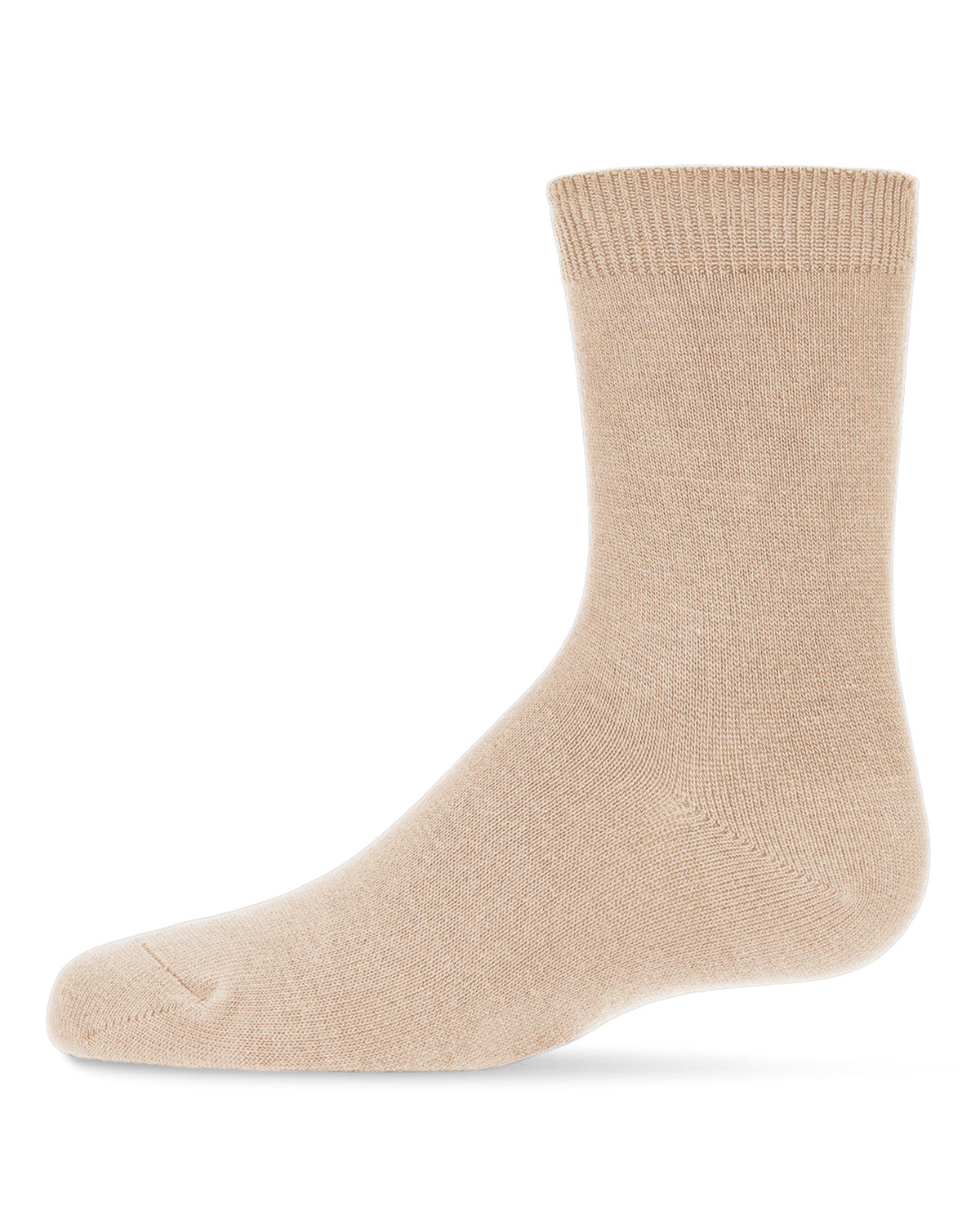 Children's Basic Soft Rayon from Bamboo Crew Socks : Color: Oatmeal