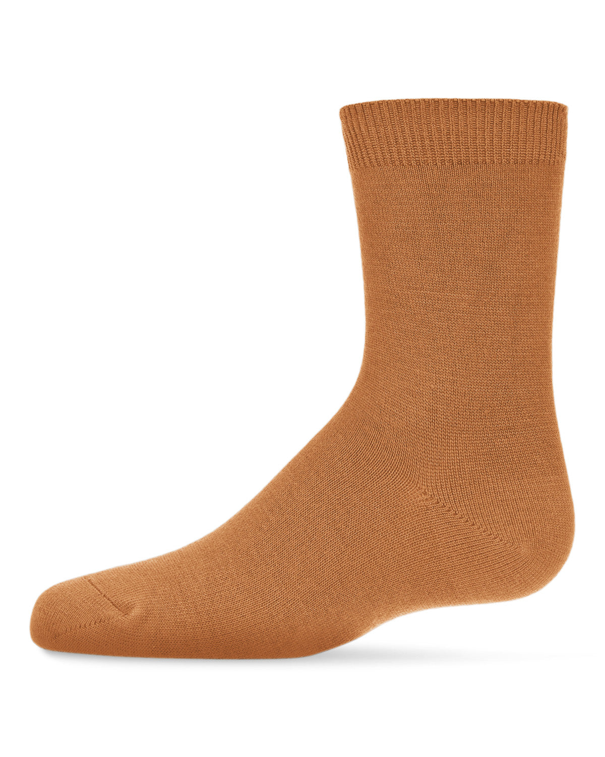 Children's Basic Soft Rayon from Bamboo Crew Socks : Color: Toffee