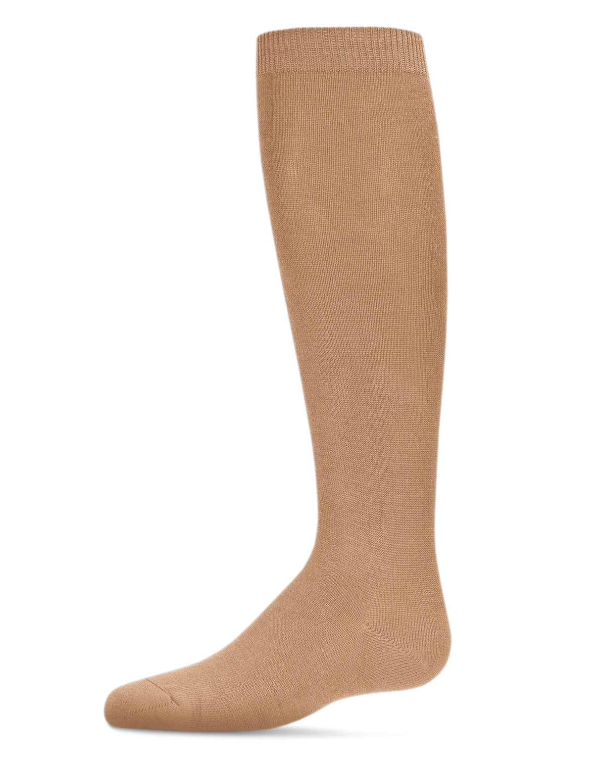 Kids' Basic Soft Rayon from Bamboo Knee High Socks : Color: Camel