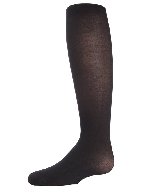 Girls' Rhinestone Backseam Semi-Opaque Tights : Color: Black