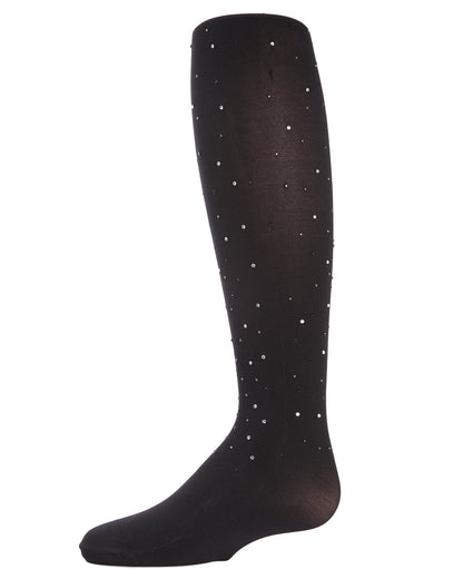 Girls' Studded Beauty Sparkly Tights : Color: Black