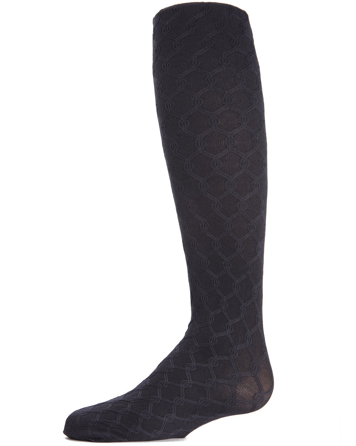 Girls' Unique Link Opaque Tights : Color: Navy