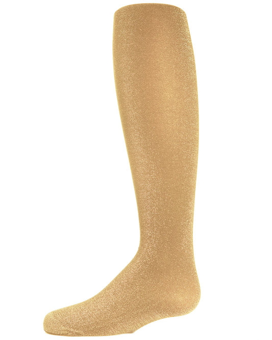 Girls' Shining Star Shimmer Tights : Color: Gold
