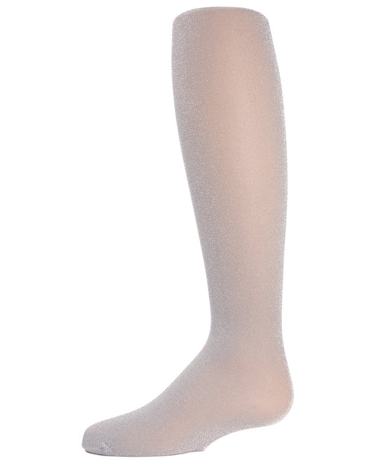Girls' Shining Star Shimmer Tights : Color: Silver