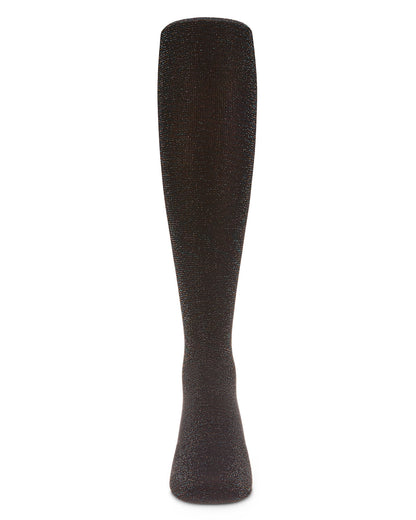 Girls' Metallic Shimmer Opaque Tights : Color: Black Multi