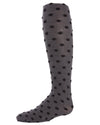 Girls' Dots for Tots Flocked Opaque Tights : Color: Black