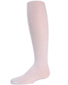 Girls' Chevron Wave Sheer Nylon Tights : Color: White
