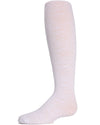 Swirled Floral Girls Opaque Tights : Color: White