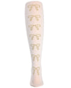 Bows in the Back Opaque Girls Tights : Color: Ivory