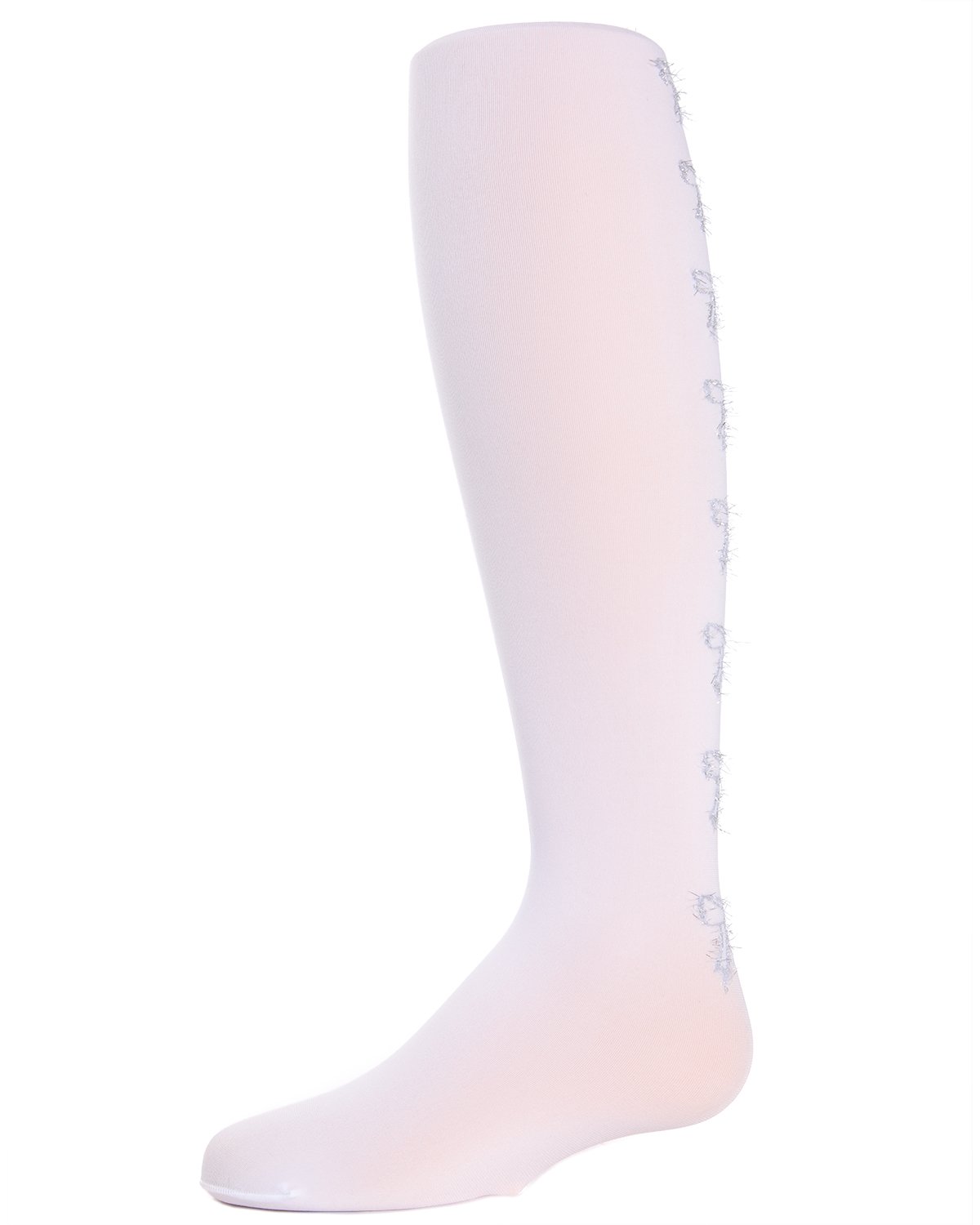 Bows in the Back Opaque Girls Tights : Color: White